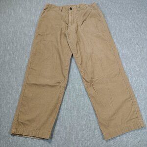 Kavu Corduroy Womens Size 8 (30x28) Tan Hi rise Flap Pocket Loose Baggy Cl